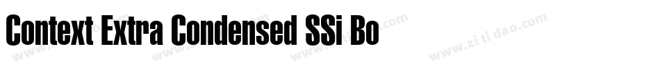 Context Extra Condensed SSi Bold Extra Condensed Italic字体转换